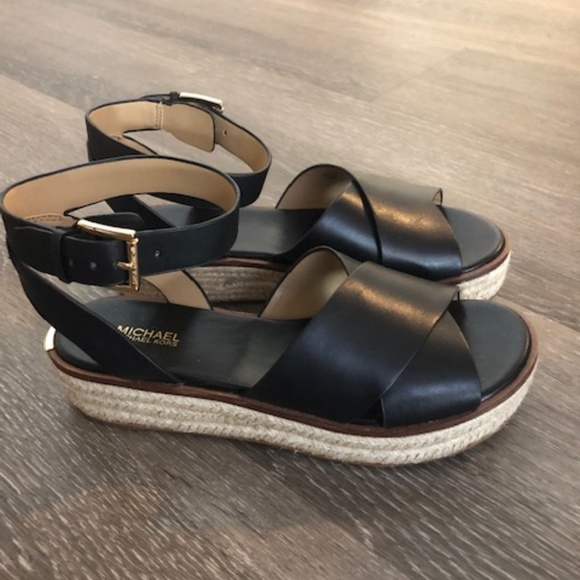 michael kors criss cross sandals